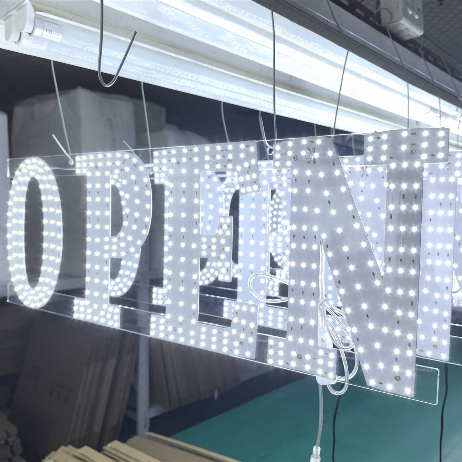 business open led sign