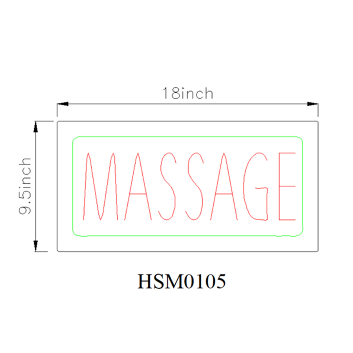 MASSAGE neon sign