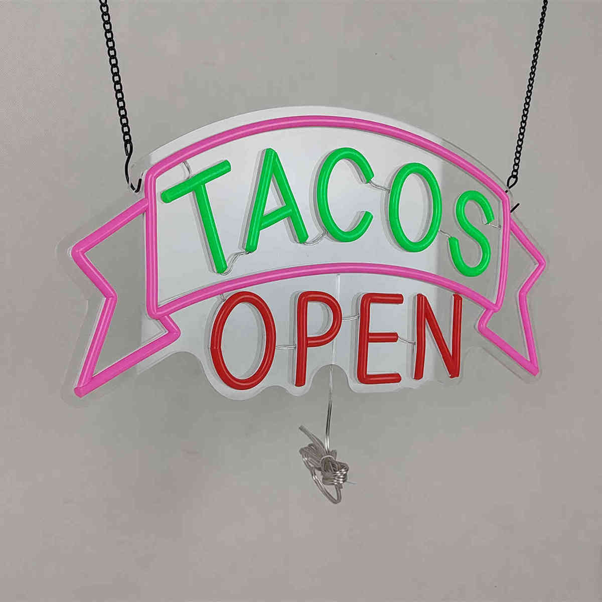 TACOS OPEN Neon Sign 