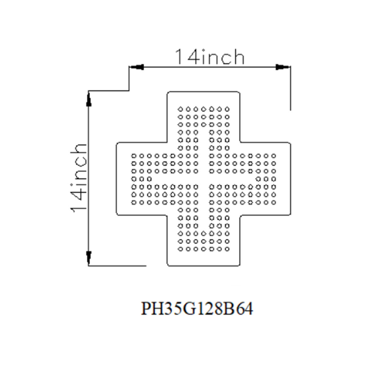indoor pharmacy signs size