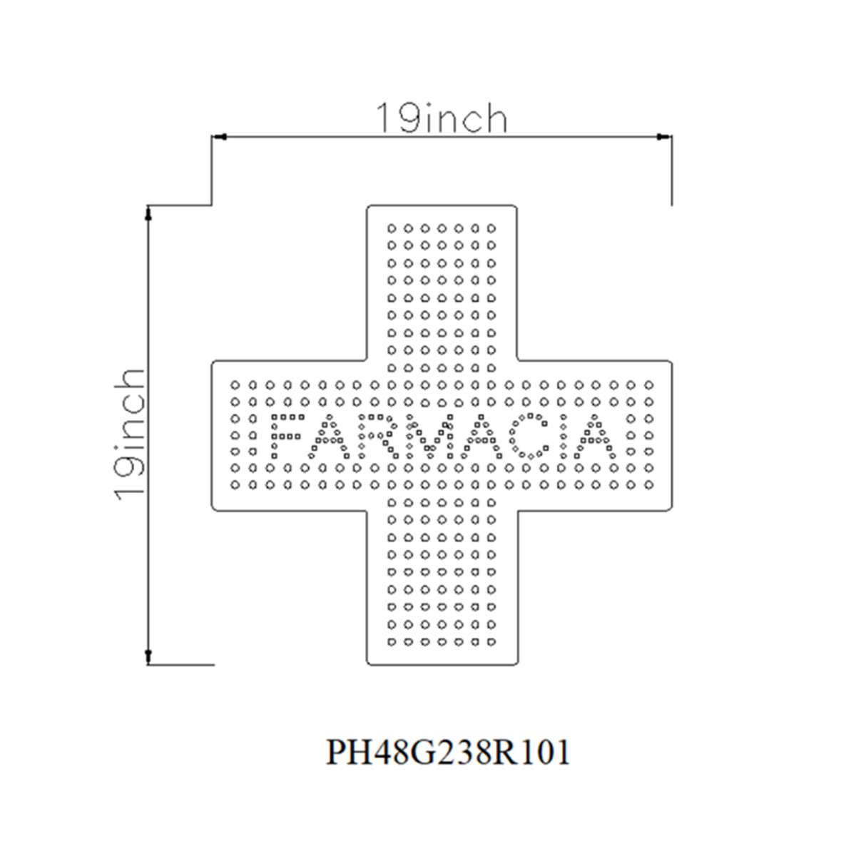 FARMACIA led sign
