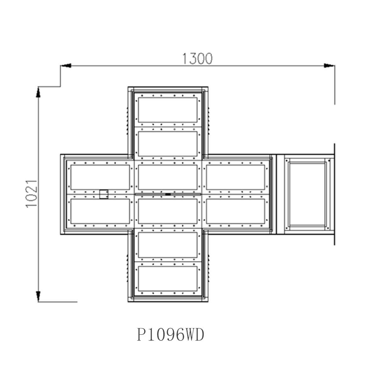 led cross screen