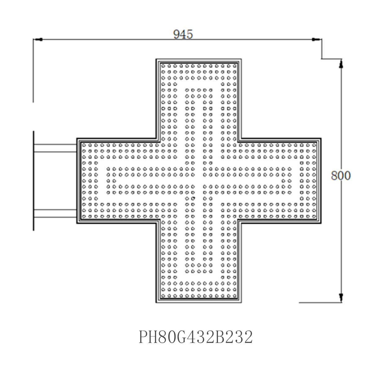 outdoor led pharmacy cross
