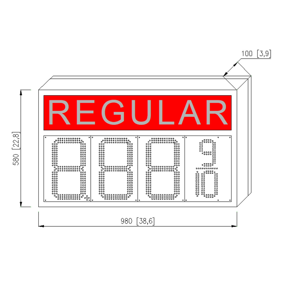 price canopy led sign