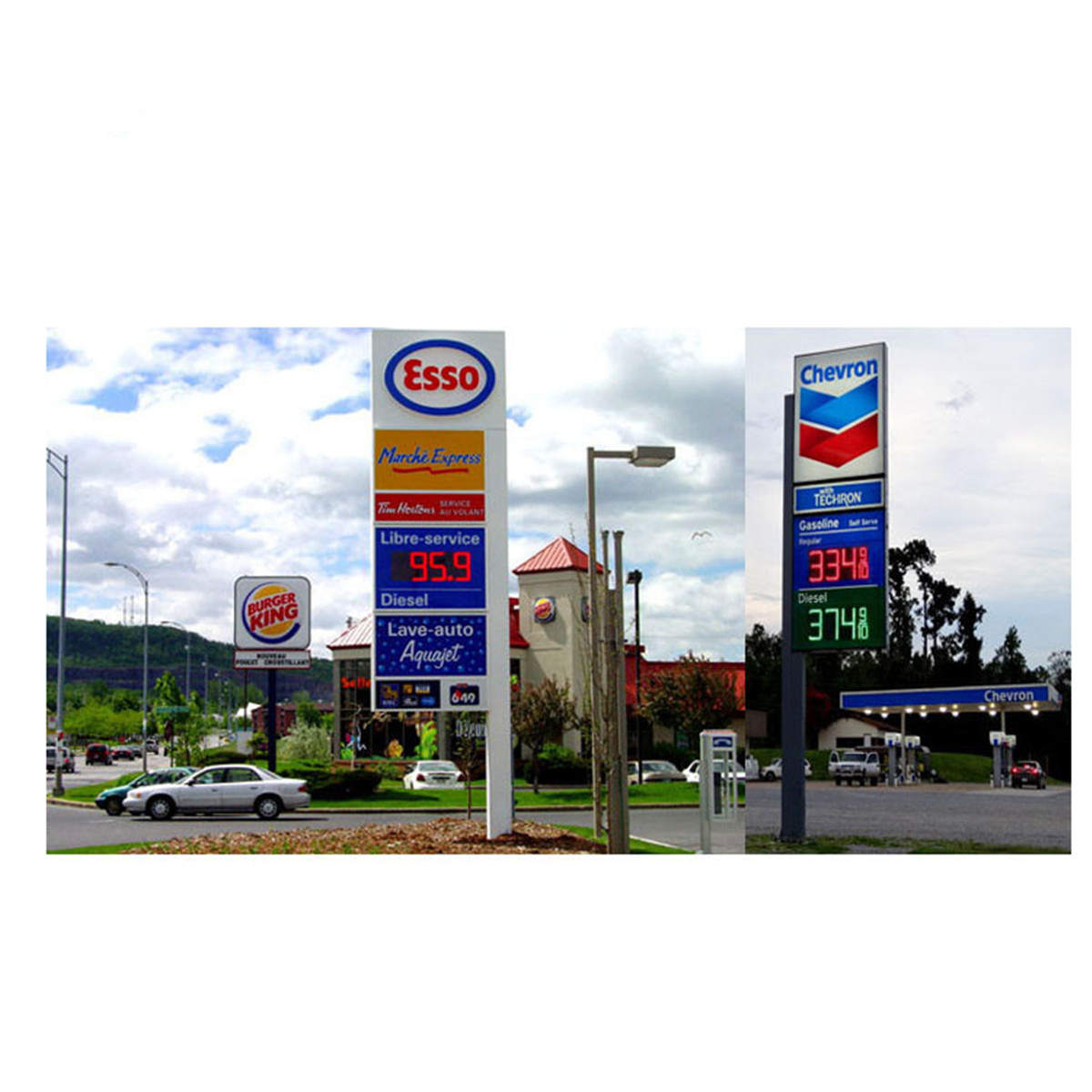 led gas price sign cases