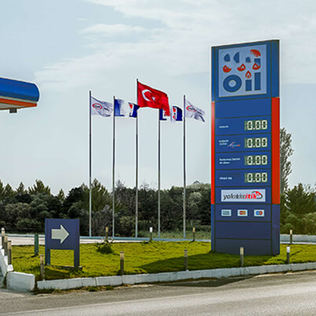 led gas price sign cases