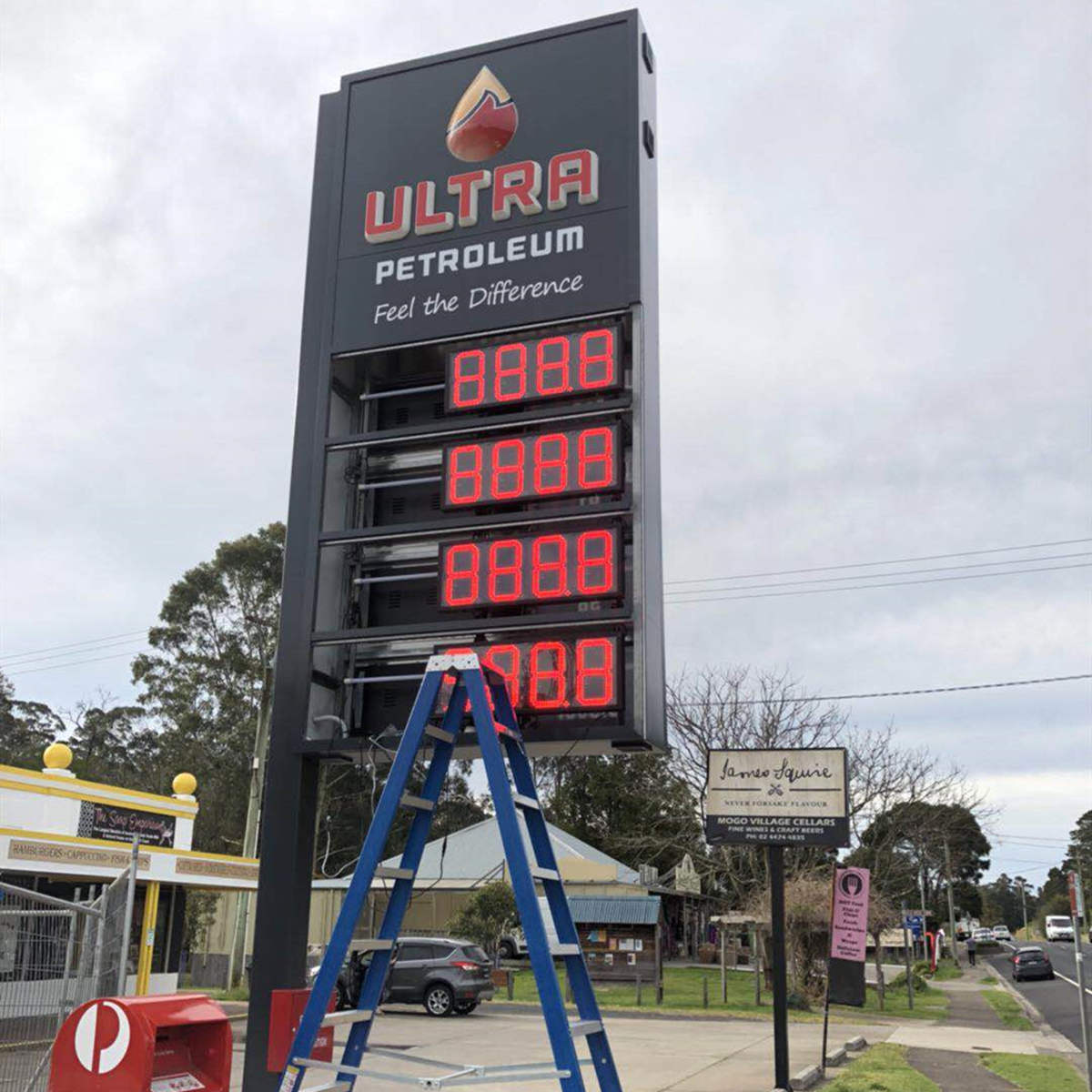 led gas price sign cases