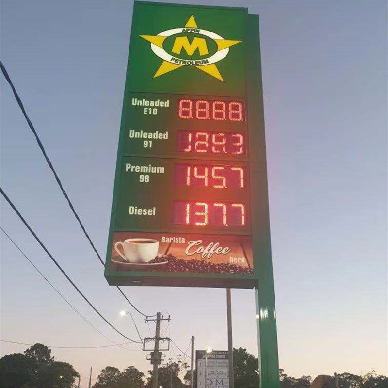 led gas price sign cases