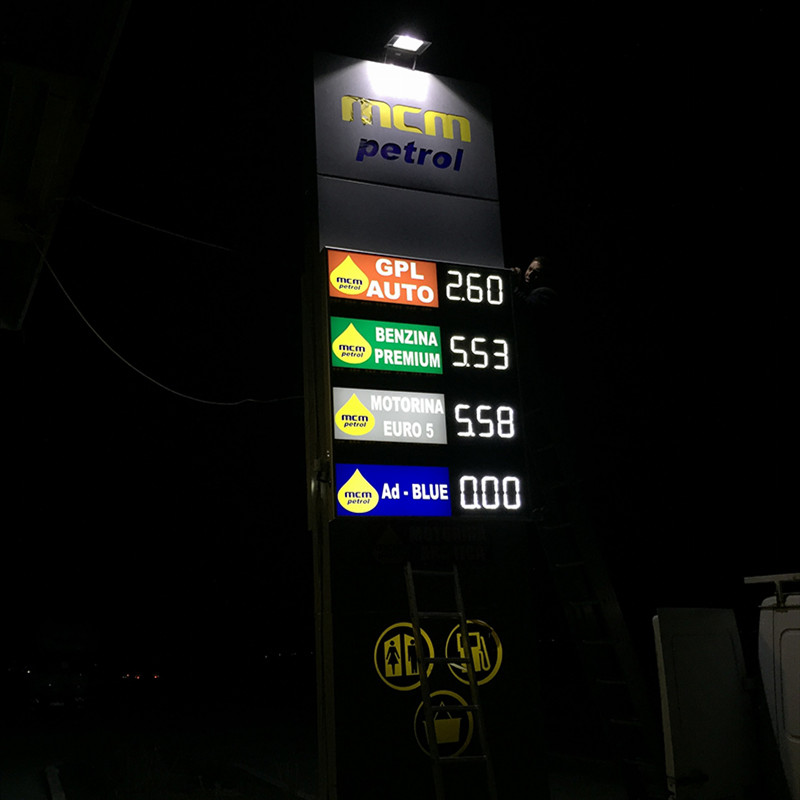 led gas price sign cases