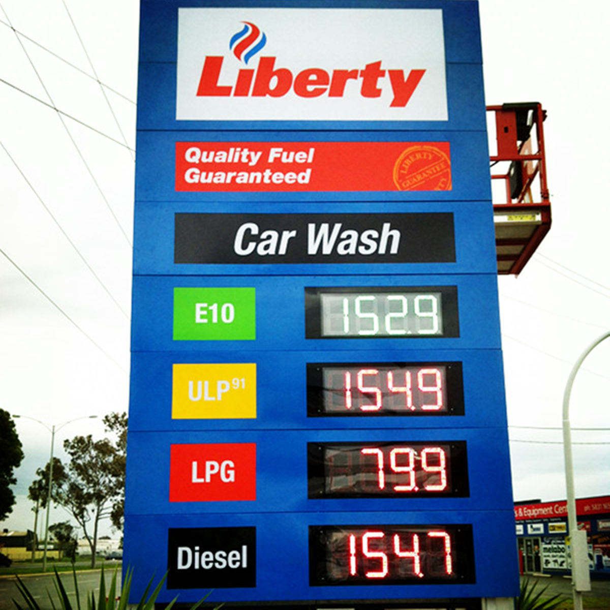 led gas price sign cases