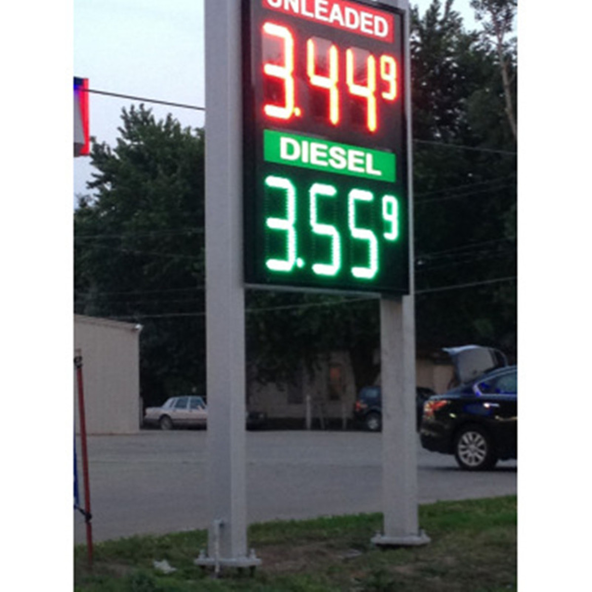 led gas price sign cases