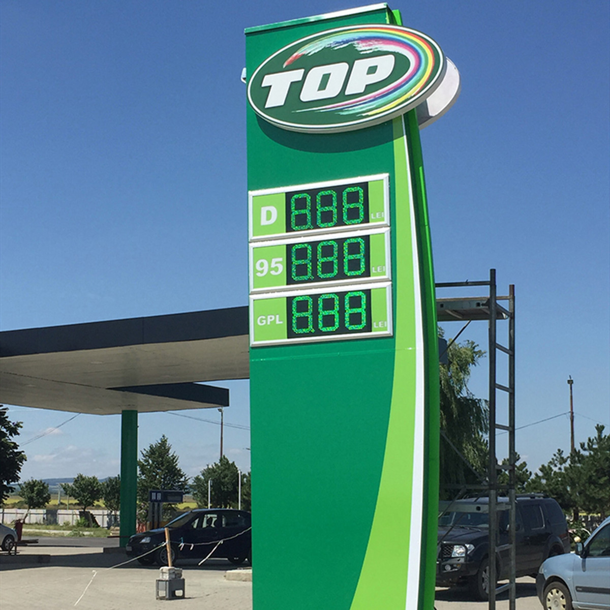 led gas price sign cases