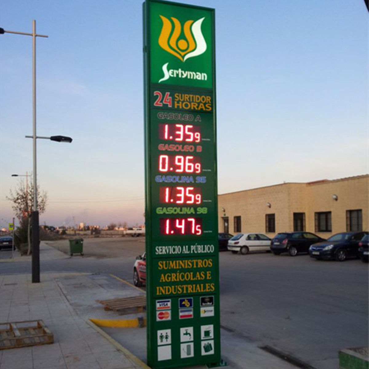 led gas price sign cases