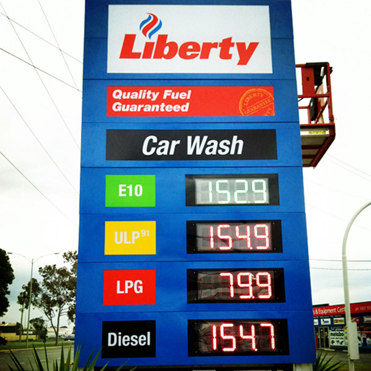 led gas price sign cases