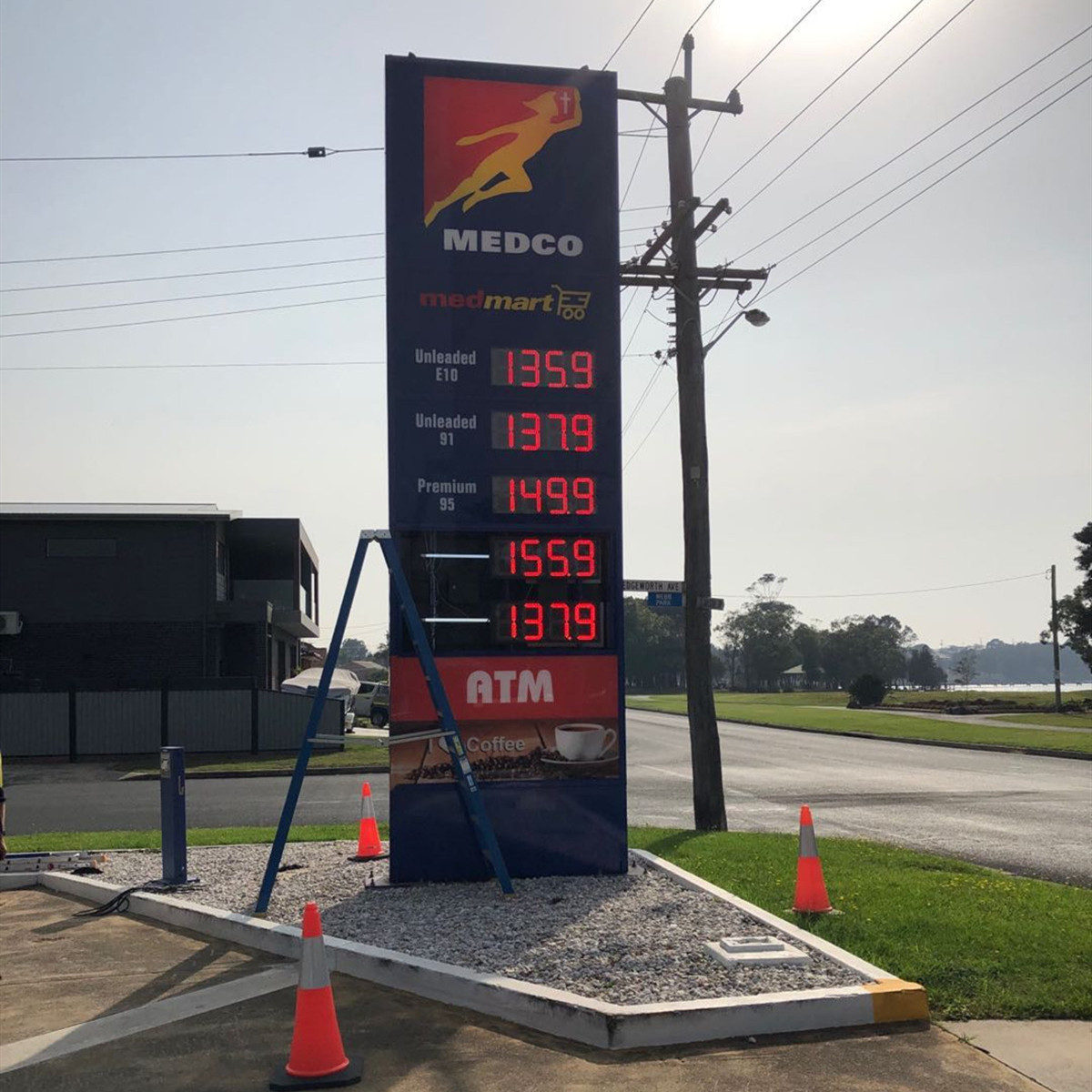 led gas price sign cases