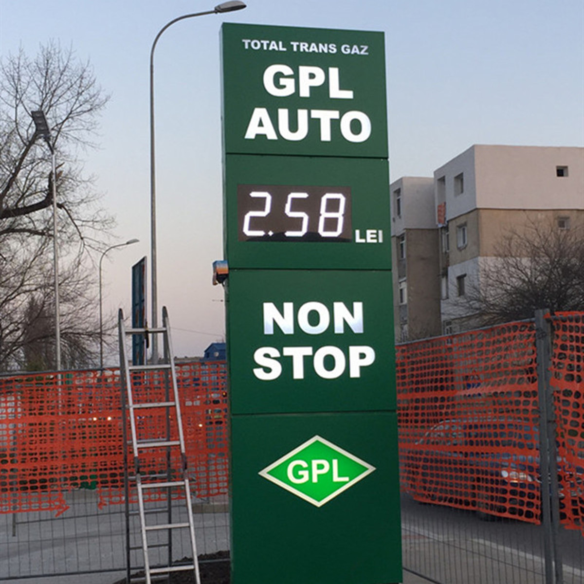 led gas price sign cases