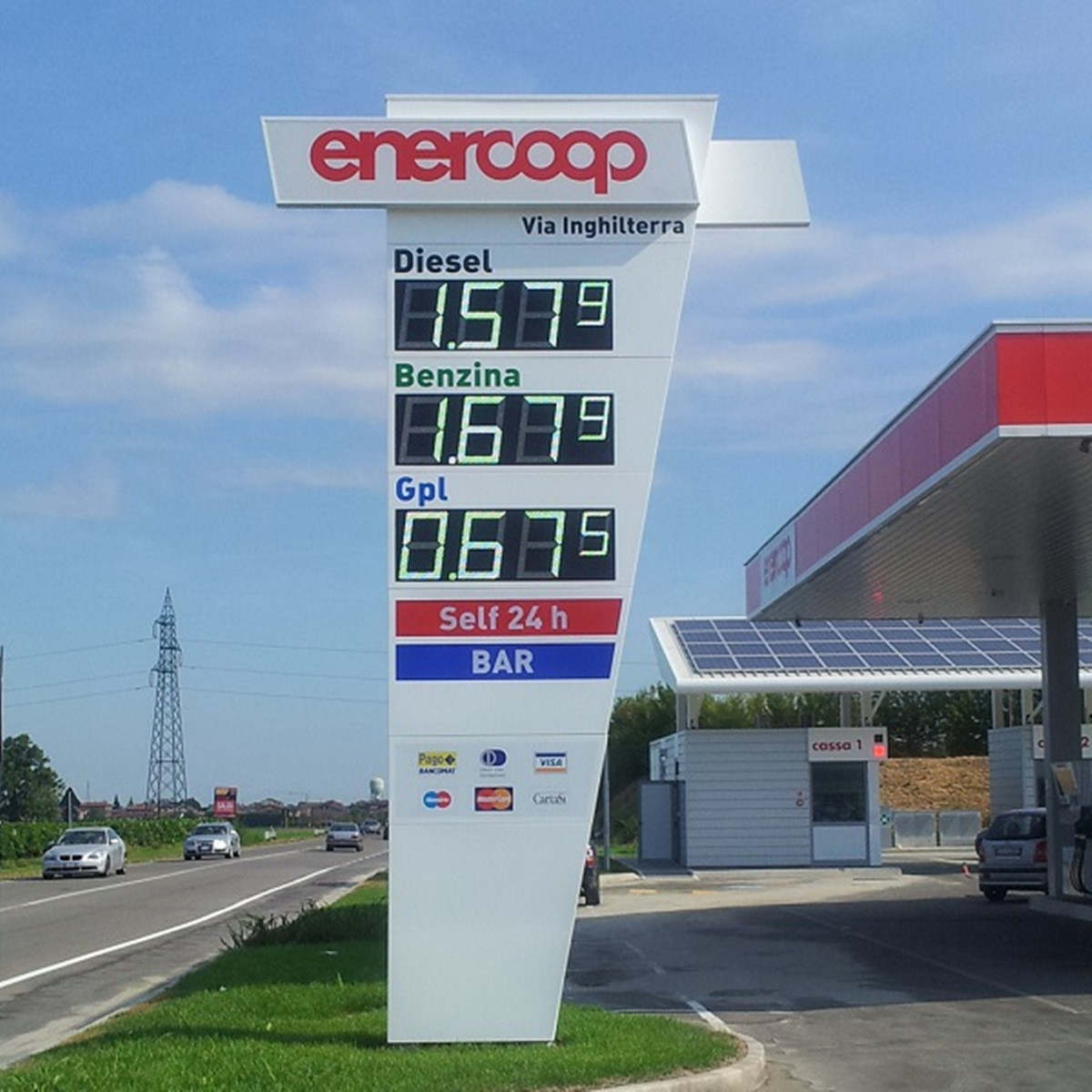 led gas price sign cases