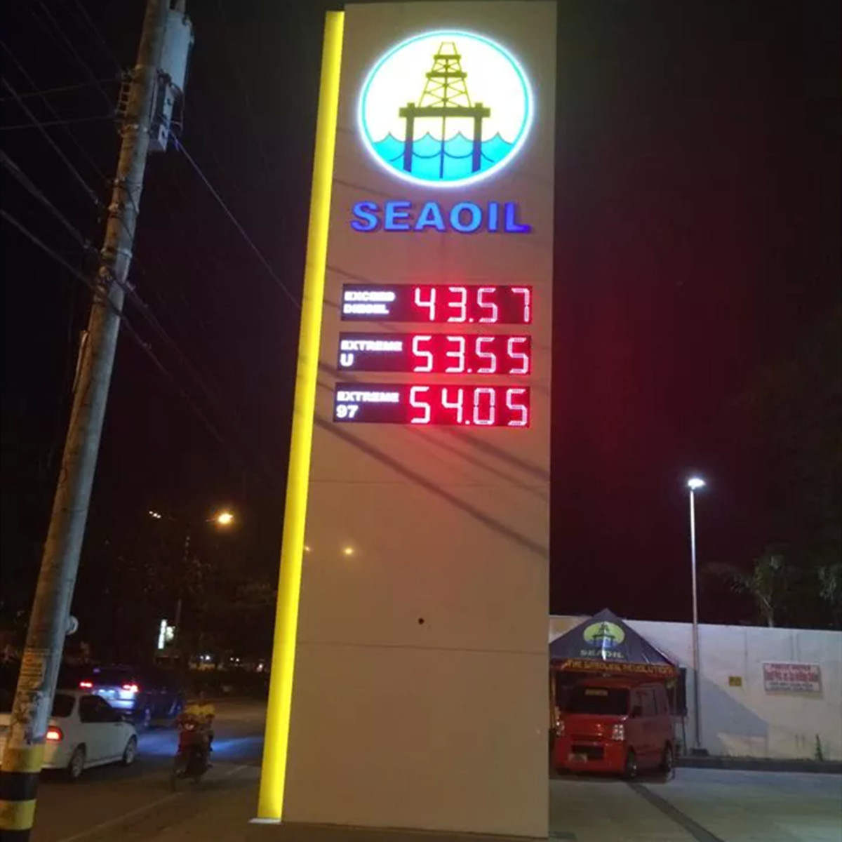 led gas price sign cases