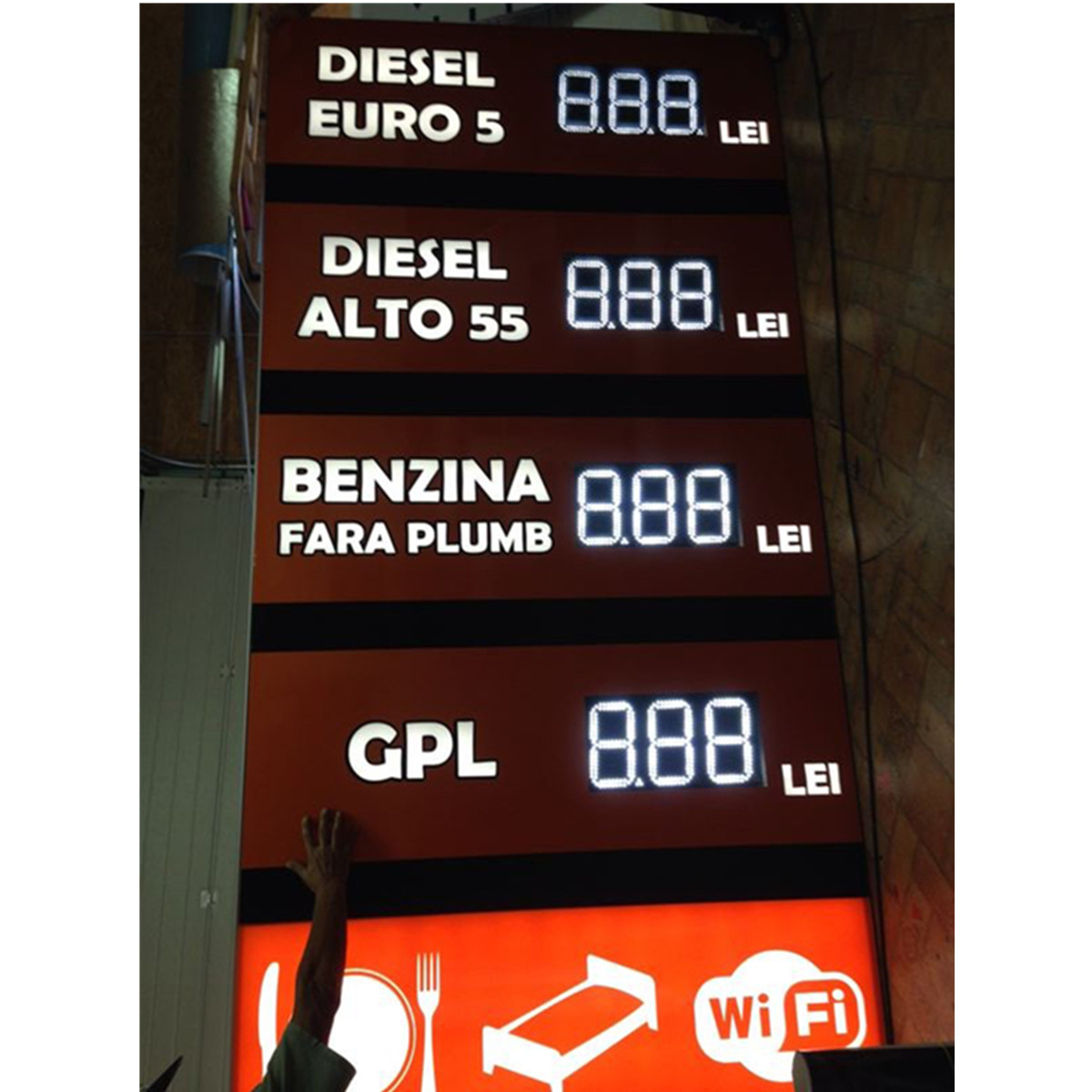 led gas price sign cases